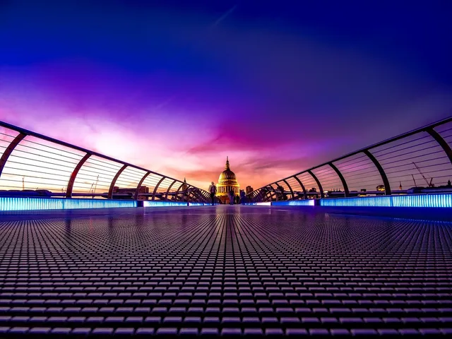 london, england, great britain, sunset, bridge, st paul's cathedral, landmark, historic, cityscape, city, urban, hdr, nature, modern, walkway, architecture. Marketing Agency Tender: England and Wales Guide